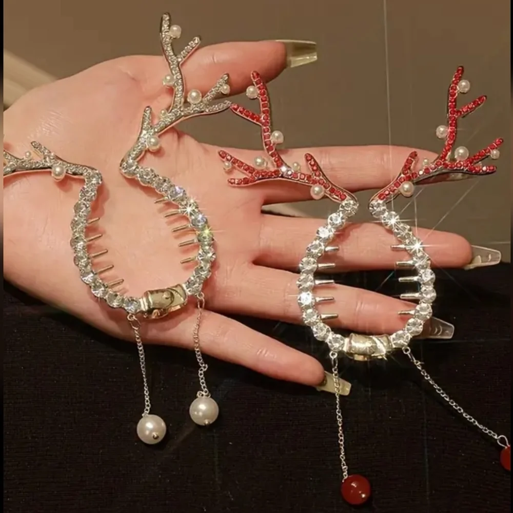 Gemstone Antler Hair jewelry  COMB  Clasp